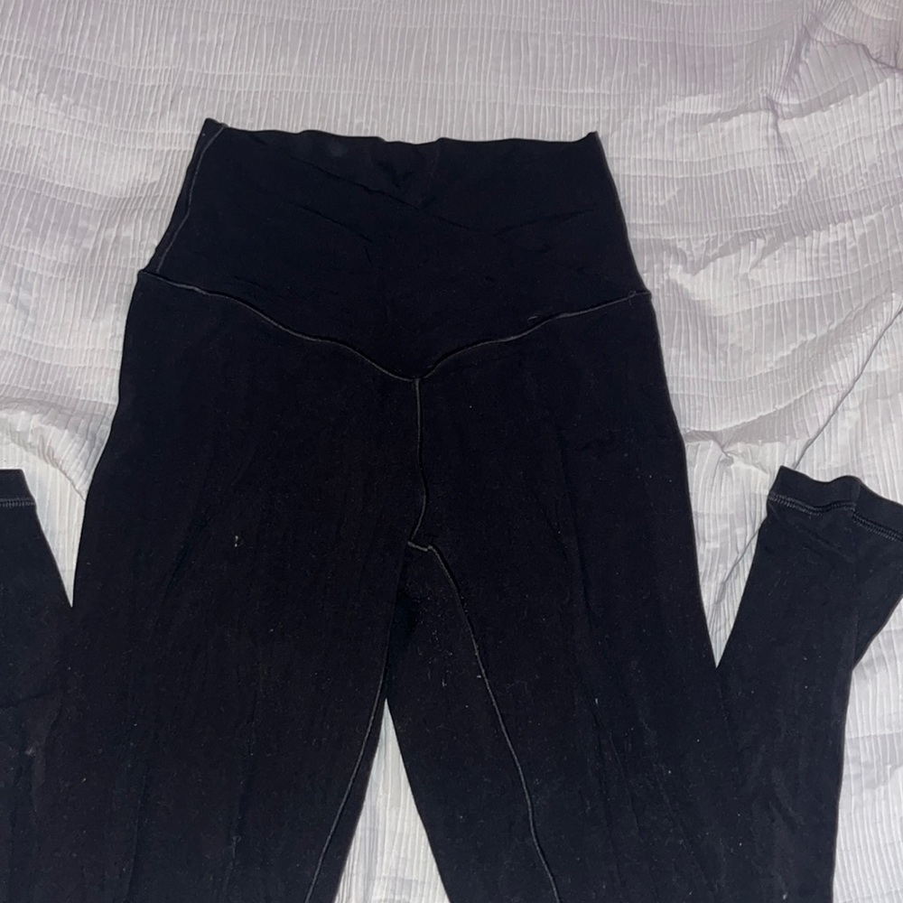 black aerie crossover leggings